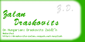 zalan draskovits business card